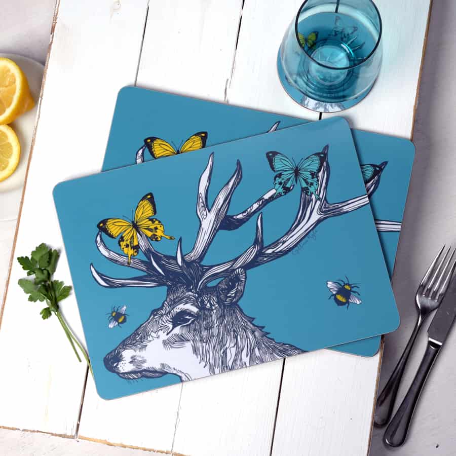 stag-butterflies-bees-placemats-1-gillian-kyle