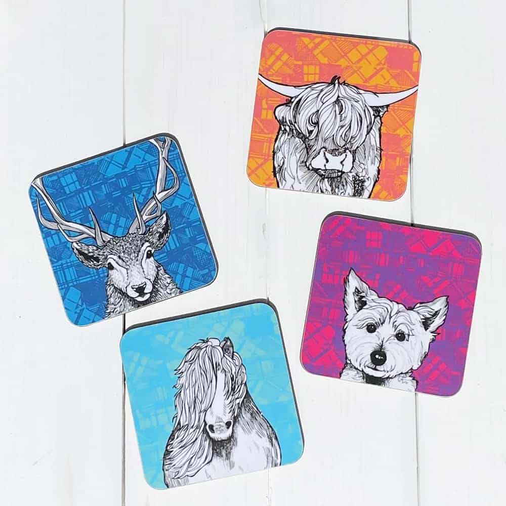 tartan-animals-coasters-gilliankyle-all-3