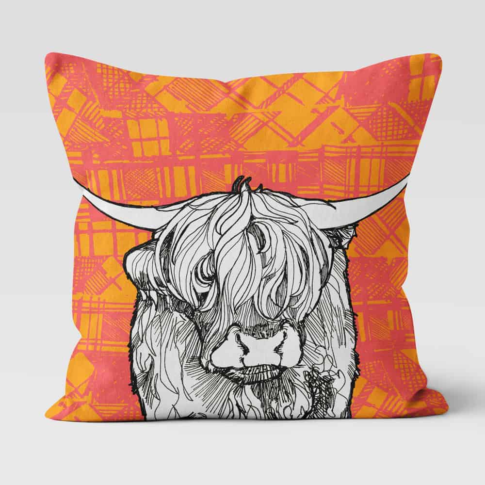 tartan-animals-cow-cushion-gilliankyle