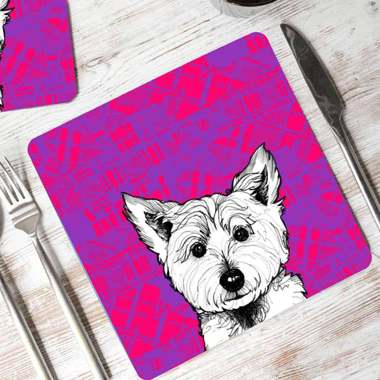 tartan-animals-westie-placemats-gilliankyle