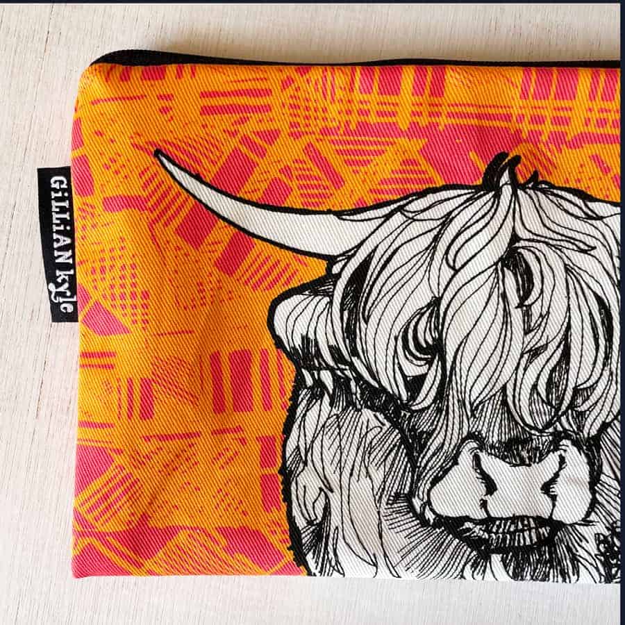 tartan-highland-cow-pouch-pencil-case-3