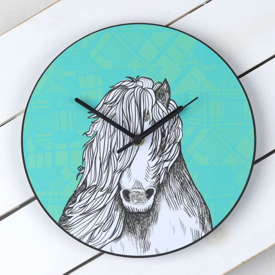 tartan-pony-clock-gilliankyle