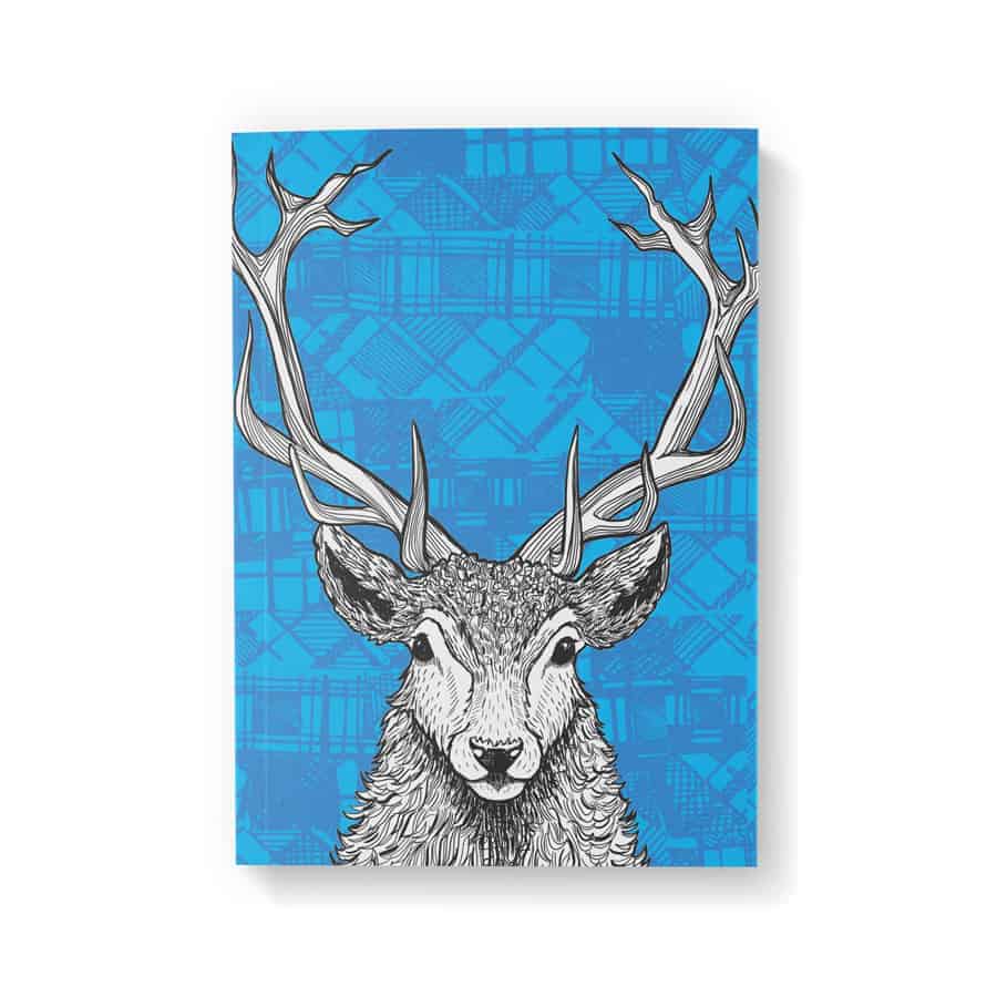 tartan-stag-notebook-1-gilliankyle