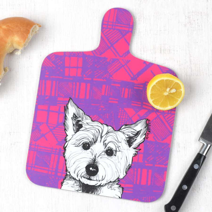 tartan-westie-chopping-board-gilliankyle