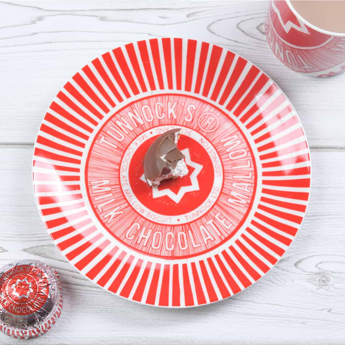 Tea Cake Rapper Tunnock's Tea Cake Wrapper Biscuit Plate by Gillian Kyle – GILLIAN KYLE