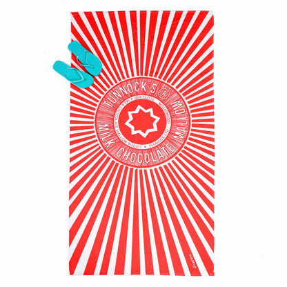 tunnocks-tea-cake-scottish-beach-towel-gillian-kyle