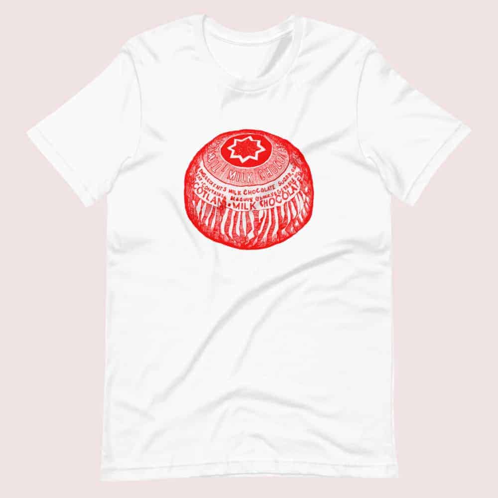 tunnocks-teacake-scottish-t-shirt-red-white-flat-1