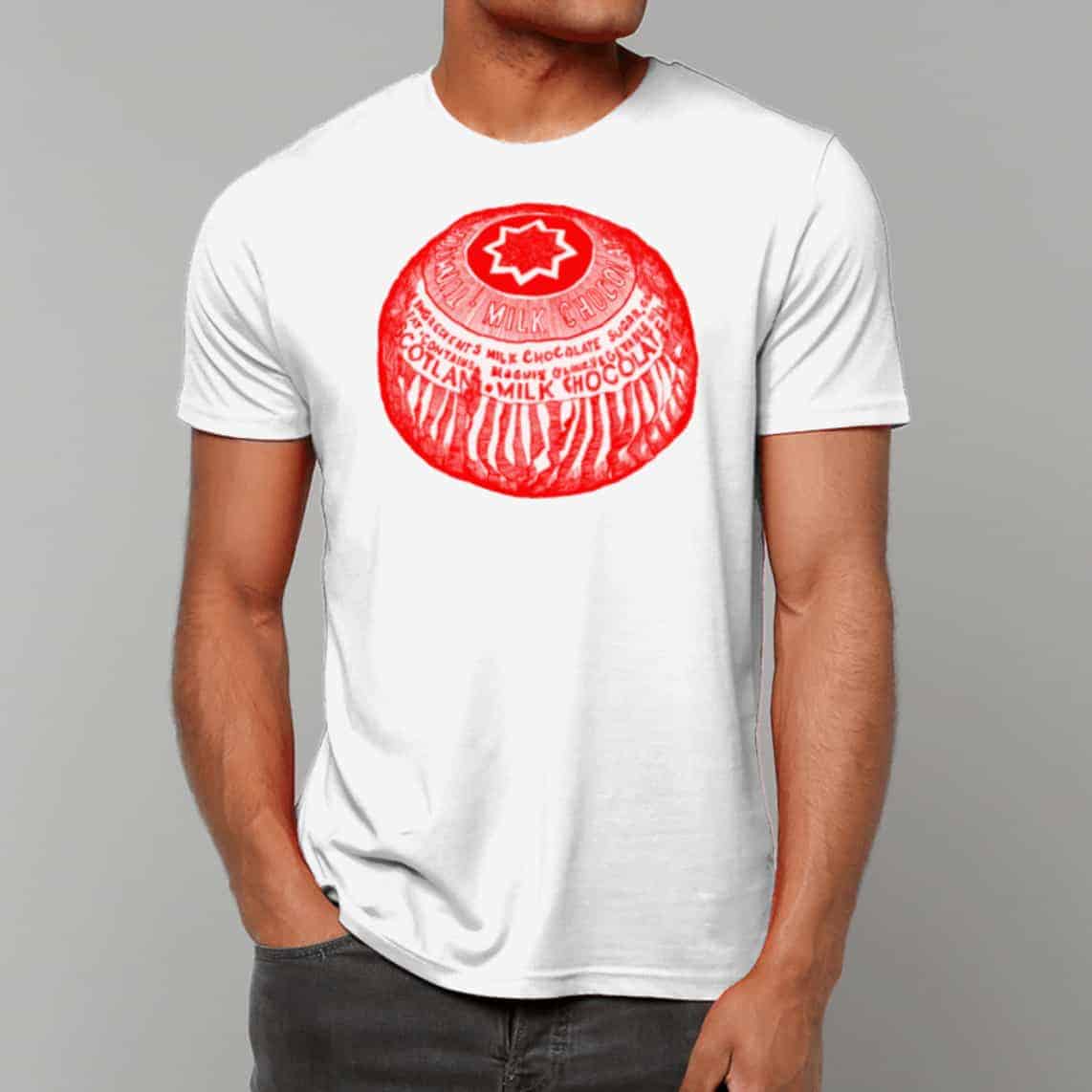 tunnocks-teacake-scottish-t-shirt-red-white-model-3